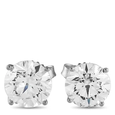 Lb Exclusive 14k White Gold 4.0ct Lab-grown Diamond Stud Earrings Mf29-0741625