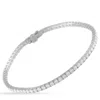 Lb Exclusive 14k White Gold 2.05ct Lab-grown Diamond Tennis Bracelet Mf12-072225 In White