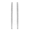 Lb Exclusive 14k White Gold 4.25ct Lab-grown Diamond Hoop Earrings Lgd07-020325