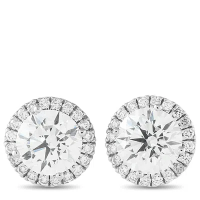 Lb Exclusive 14k White Gold 4.40ct Lab-grown Diamond Earrings Mf48-041725