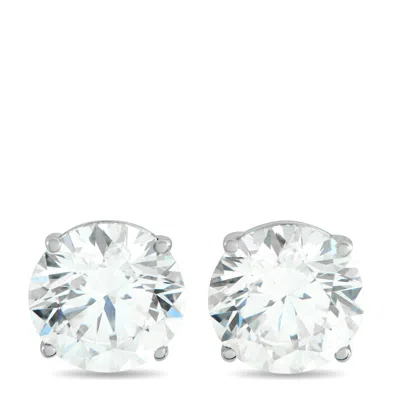Lb Exclusive 14k White Gold 4.42ct Lab-grown Diamond Stud Earrings Lg01-120925