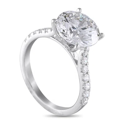 Lb Exclusive 14k White Gold 4.54ct Lab-grown Diamond Ring Mf45-041725