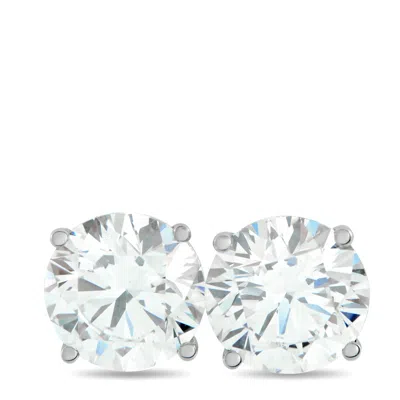 Lb Exclusive 14k White Gold 4.81ct Lab-grown Diamond Stud Earrings Lg30-120825 In Silver