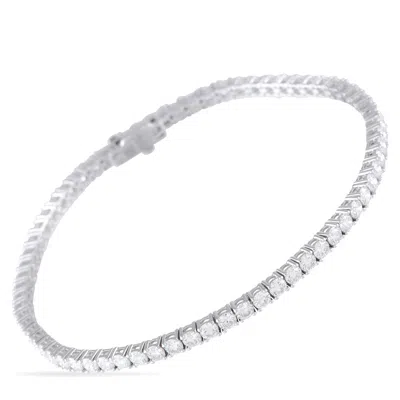 Lb Exclusive 14k White Gold 4.85ct Lab-grown Diamond Bracelet Mf12-072225