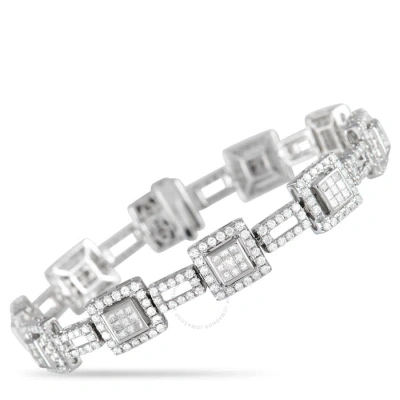 Lb Exclusive 14k White Gold 5.15 Ct Diamond Bracelet In Multi-color