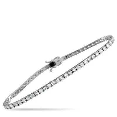 Lb Exclusive 14k White Gold 5.05ct Lab-grown Diamond Tennis Bracelet Lg14-123125 In Metallic