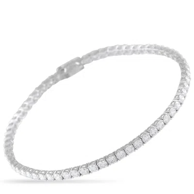 Lb Exclusive 14k White Gold 5.10ct Lab-grown Diamond Tennis Bracelet Mf19-072225