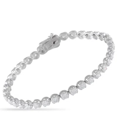Lb Exclusive 14k White Gold 5.90ct Lab-grown Diamond Tennis Bracelet Mf11-072225