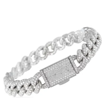 Lb Exclusive 14k White Gold 7.30ct Diamond Bracelet Mf08-070225