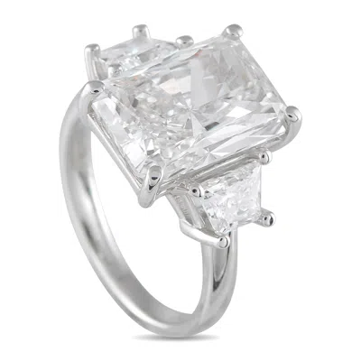 Lb Exclusive 14k White Gold 8.31ct Lab Grown Diamond Ring Mf01-062325 In Metallic