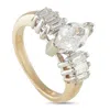 Lb Exclusive 14k Yellow And White Gold 1.46ct Diamond Ring Mf13-072325 In White