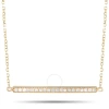 Lb Exclusive 14k Yellow Gold 0.10 Ct Diamond Pendant Necklace In Multi-color