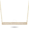 Lb Exclusive 14k Yellow Gold 0.10 Ct Diamond Pendant Necklace In Multi-color