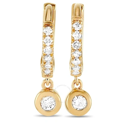 Lb Exclusive 14k Yellow Gold 0.15 Ct Diamond Earrings In Multi-color