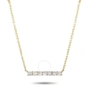 Lb Exclusive 14k Yellow Gold 0.25 Ct Diamond Pendant Necklace In Multi-color