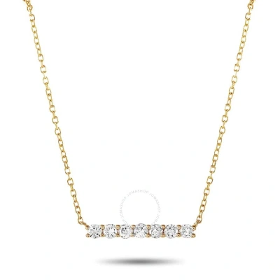 Lb Exclusive 14k Yellow Gold 0.25 Ct Diamond Pendant Necklace In Multi-color