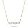 Lb Exclusive 14k Yellow Gold 0.25 Ct Diamond Pendant Necklace In Multi-color
