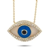 LB EXCLUSIVE LB EXCLUSIVE 14K YELLOW GOLD 0.38 CT DIAMOND EVIL EYE NECKLACE