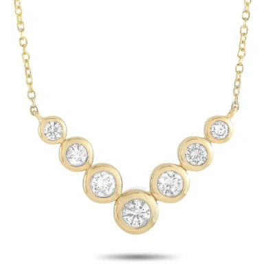 Lb Exclusive 14k Yellow Gold 0.50 Ct Diamond Pendant Necklace In Multi-color