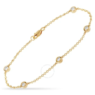 Lb Exclusive 14k Yellow Gold 0.50ct Diamond Bracelet In Multi-color