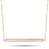 Lb Exclusive 14k Yellow Gold 0.10 Ct Diamond Pendant Necklace In Gold