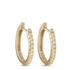 Lb Exclusive 14k Yellow Gold 0.17ct Diamond Hoop Earrings Ps14-112425 In Gold