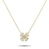 Lb Exclusive 14k Yellow Gold 0.20ct Diamond Pendant Necklace Pn16291-y In Gold