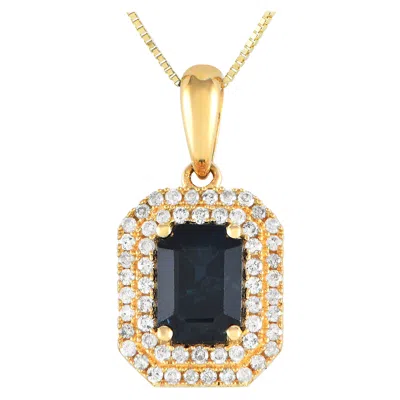 Pre-owned Lb Exclusive 14k Yellow Gold 0.24ct Diamond Pendant Necklace Pd4-15905ysa