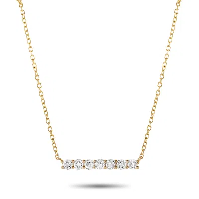 Lb Exclusive 14k Yellow Gold 0.25 Ct Diamond Pendant Necklace