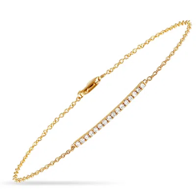 Lb Exclusive 14k Yellow Gold 0.25ct Diamond Bracelet Alb-15844-y