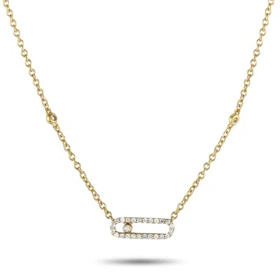 Lb Exclusive 14k Yellow Gold 0.25ct Diamond Necklace Pn15866-y