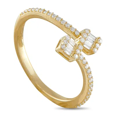Lb Exclusive 14k Yellow Gold 0.25ct Diamond Ring Rn33642-y In White