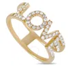 LB EXCLUSIVE LB EXCLUSIVE 14K YELLOW GOLD 0.35 CT DIAMOND LOVE RING