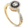 Lb Exclusive 14k Yellow Gold 0.40ct Diamond And Sapphire Ring Rn32570 Y