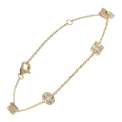 Pre-owned Lb Exclusive 14k Yellow Gold 0.40ct Diamond Bracelet Br10378-y