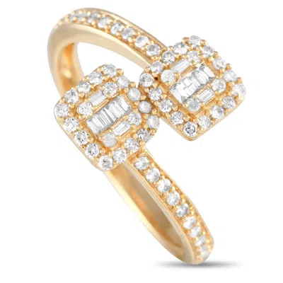 Lb Exclusive 14k Yellow Gold 0.50ct Diamond Bypass Ring Rn32280-y