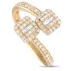 Lb Exclusive 14k Yellow Gold 0.50ct Diamond Bypass Ring Rn32280 Y