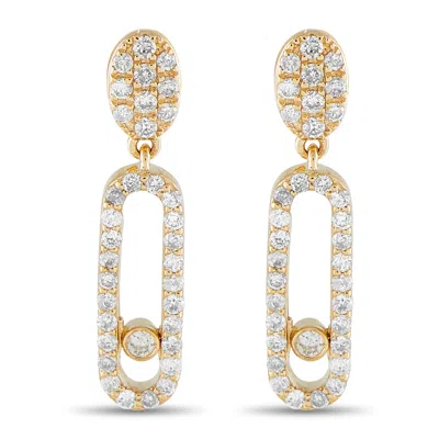 Lb Exclusive 14k Yellow Gold 0.50ct Diamond Drop Earrings Er29664