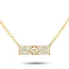 Lb Exclusive 14k Yellow Gold 0.55ct Diamond Necklace Pn15561-y In Gold