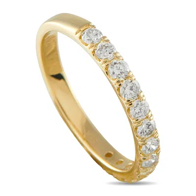 Lb Exclusive 14k Yellow Gold 0.66ct Diamond Half-eternity Band Ring Mf09-111925