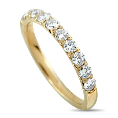 Lb Exclusive 14k Yellow Gold 0.68ct Diamond Half-eternity Band Ring Mf10-111925