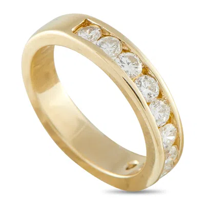 Lb Exclusive 14k Yellow Gold 0.75 Ct Diamond Half Eternity Ring Mf13-012026