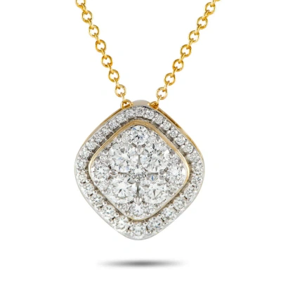 Lb Exclusive 14k Yellow Gold 1.0ct Diamond Necklace In Multi-color