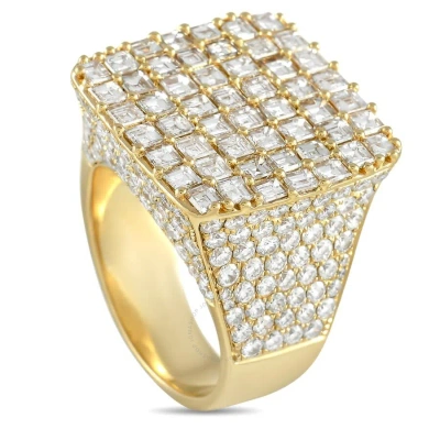 Lb Exclusive 14k Yellow Gold 10.49 Ct Diamond Ring In Multi-color
