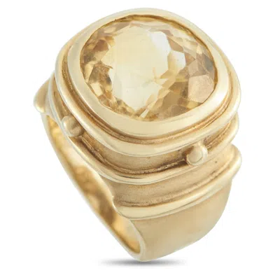 Lb Exclusive 14k Yellow Gold 10.0ct Citrine Ring Mf14-043026