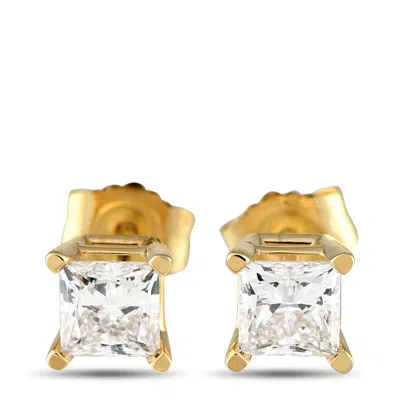 Lb Exclusive 14k Yellow Gold 1.01ct Lab-grown Diamond Earrings Mf13-051525