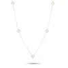 Lb Exclusive 14k Yellow Gold 1.0ct Diamond Quatrefoil Station Necklace Nk01759-y In Gold