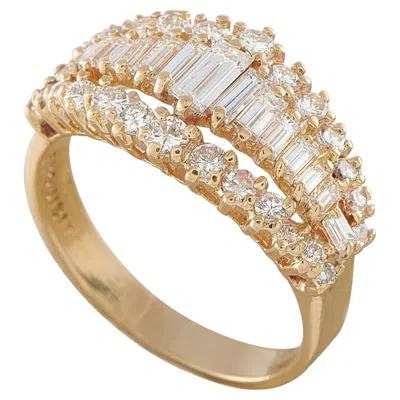 Pre-owned Lb Exclusive 14k Yellow Gold 1.42ct Diamond Ring Mf21-070826