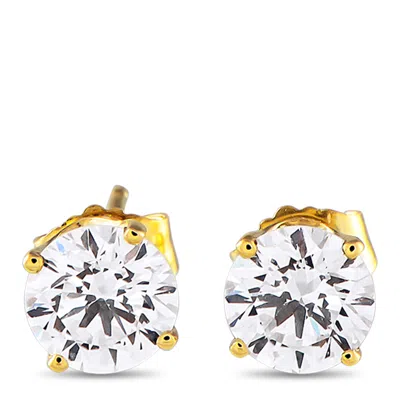 Lb Exclusive 14k Yellow Gold 1.50ct Lab-grown Diamond Stud Earrings Mf15-041725