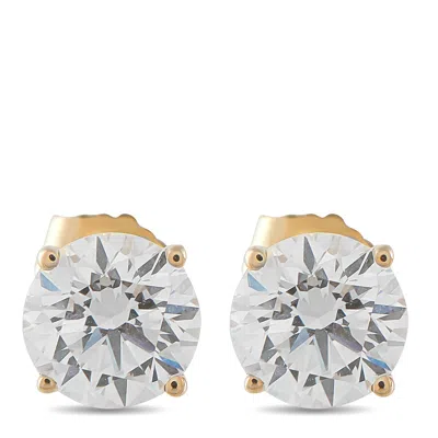 Lb Exclusive 14k Yellow Gold 2.05ct Lab-grown Diamond Stud Earrings Lg24-100825
